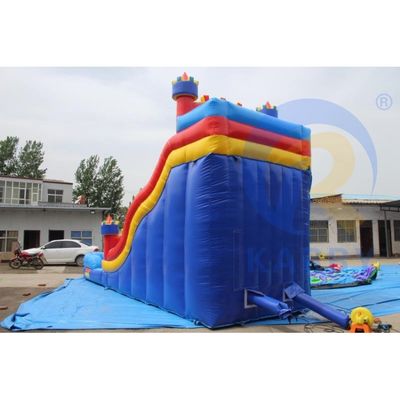 Indoor Red and Blue Kids Water Park Inflatabile Giochi Slide con Logo di stampa digitale