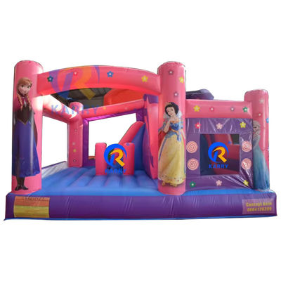 Portatile castello di principessa casa gonfiabile bouncer combo di scivolo per bambini