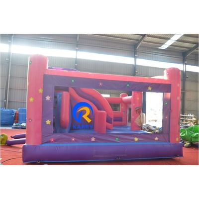 Portatile castello di principessa casa gonfiabile bouncer combo di scivolo per bambini