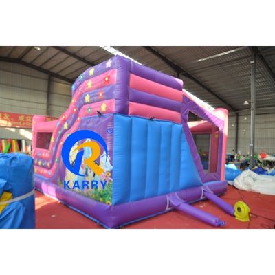 Portatile castello di principessa casa gonfiabile bouncer combo di scivolo per bambini