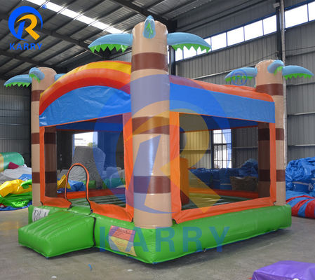 Casa gonfiabile per bambini unisex con letto trampolino a palma personalizzabile