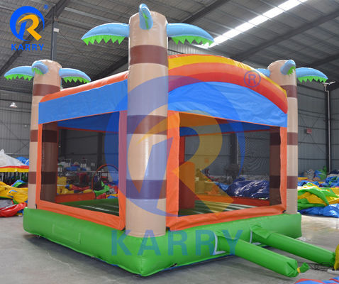 Casa gonfiabile per bambini unisex con letto trampolino a palma personalizzabile