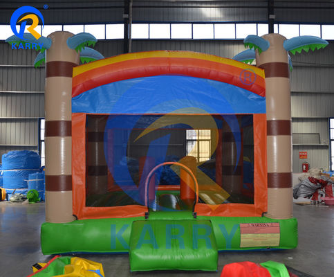 Casa gonfiabile per bambini unisex con letto trampolino a palma personalizzabile