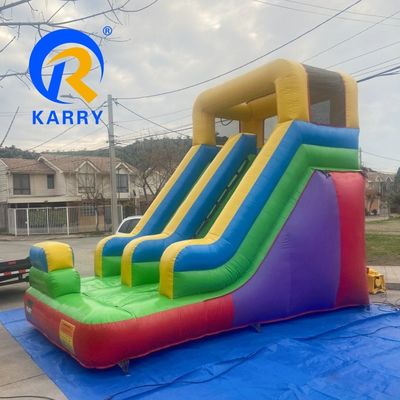 Capacità massima 100-500 kg Slide gonfiabile piccolo Bouncer castello per noleggio festa per bambini