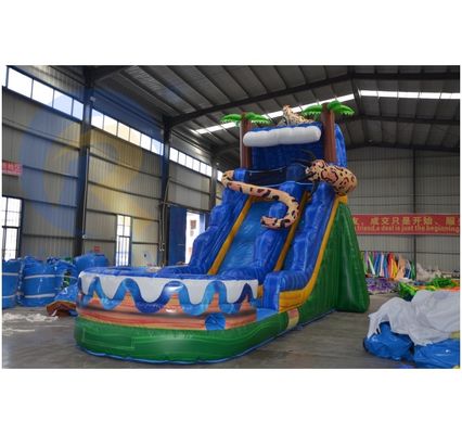 Occasioni commerciali PVC Air Filled Backyard Slide gonfiabile con piscina