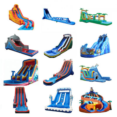 Occasioni commerciali PVC Air Filled Backyard Slide gonfiabile con piscina