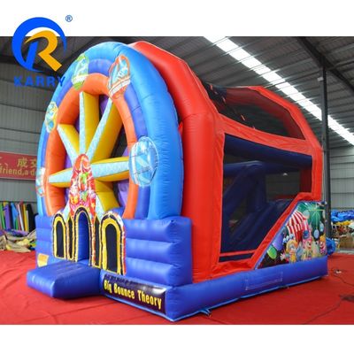 Gioco di salto per bambini portatile ruota panoramica castello gonfiabile per giochi all'aperto