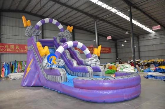 Logo personalizzato Bambini Parco giochi aria riempita Slide gonfiabili per l'acqua per unisex