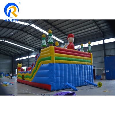 Logo personalizzato accettabile circo portatile castello a balzo per il centro commerciale divertimento