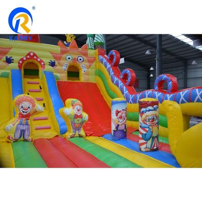 Logo personalizzato accettabile circo portatile castello a balzo per il centro commerciale divertimento