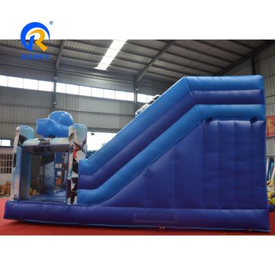 Parco giochi all'aria aperta PVC di qualità commerciale Come allenare il tuo drago Bouncer gonfiabile con 2 giochi di diapositive