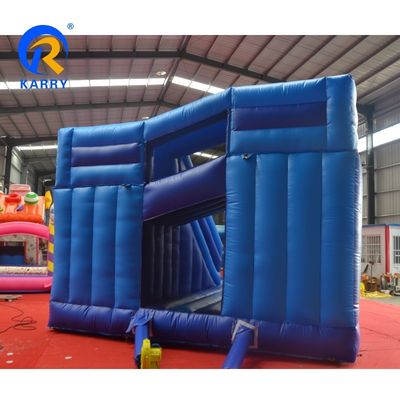Parco giochi all'aria aperta PVC di qualità commerciale Come allenare il tuo drago Bouncer gonfiabile con 2 giochi di diapositive