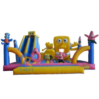 Combinazione di scivoli castello popolare attrezzature di divertimento bambole gonfiabili per parco all'aperto