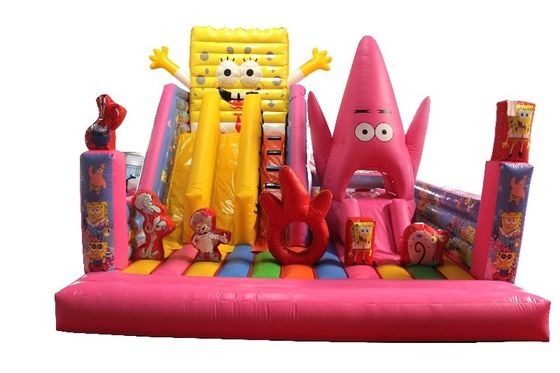 Combinazione di scivoli castello popolare attrezzature di divertimento bambole gonfiabili per parco all'aperto