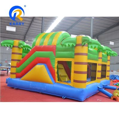 Pretty Good Jungle Crocodile Castle Slide gonfiabile per il noleggio commerciale