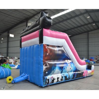Capacità massima 100-500 kg Promozione di eventi commerciali Scivolo a gonfiore con piscina