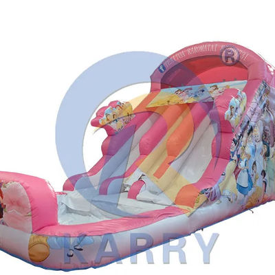 Playcenter Parco acquatico estivo Pink Princess Scivolo gonfiabile con piscina