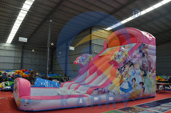 Playcenter Parco acquatico estivo Pink Princess Scivolo gonfiabile con piscina