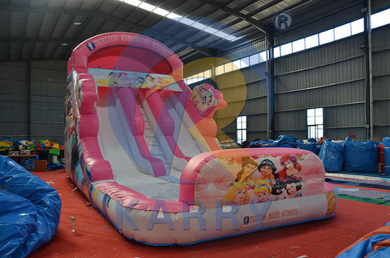 Playcenter Parco acquatico estivo Pink Princess Scivolo gonfiabile con piscina