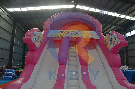 Playcenter Parco acquatico estivo Pink Princess Scivolo gonfiabile con piscina