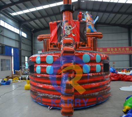 Facile da impostare nave pirata casa gonfiabile rimbalzo per bambini gioco all'aperto