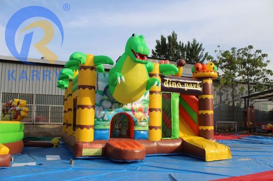 Caratteristiche PORTABLE Festa per bambini Salto castello saltuario con scivolo a tema dinosauro