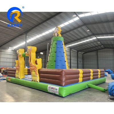 Parete di arrampicata a forma di albero gonfiabile con trampolino Termini di pagamento T/T