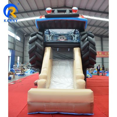 Consegna via mare/via aerea Custom PVC 3D Red Off-Road Car Castle Inflatabile Bouncer House per bambini