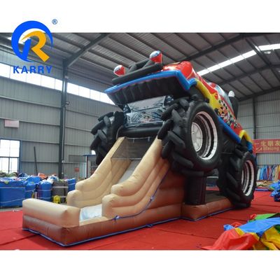 Consegna via mare/via aerea Custom PVC 3D Red Off-Road Car Castle Inflatabile Bouncer House per bambini
