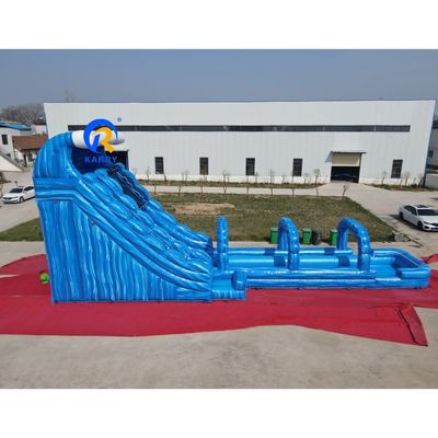 18x4.5x7m Doppio scivolo esterno scivolo idraulico gonfiabile piscina combo scivolo esteso grande