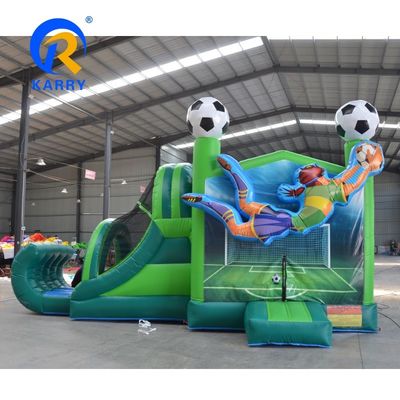 Home/Business PVC Elastico Calciatore Castello Casa di rimbalzo Slide gonfiabile