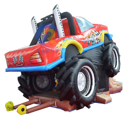 OEM Acceptabile PVC Off-road Car Race Car Trampolino Slide Combinazione Castello Elastico