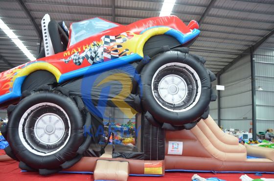 OEM Acceptabile PVC Off-road Car Race Car Trampolino Slide Combinazione Castello Elastico