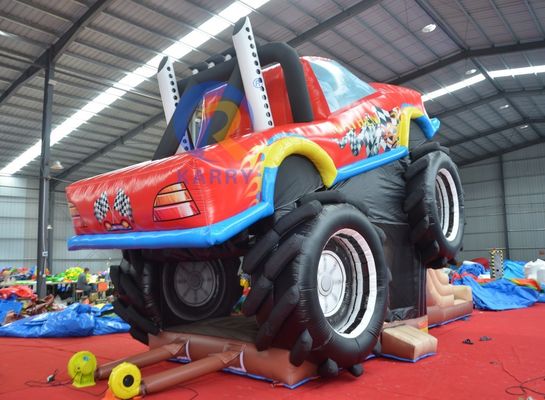 OEM Acceptabile PVC Off-road Car Race Car Trampolino Slide Combinazione Castello Elastico