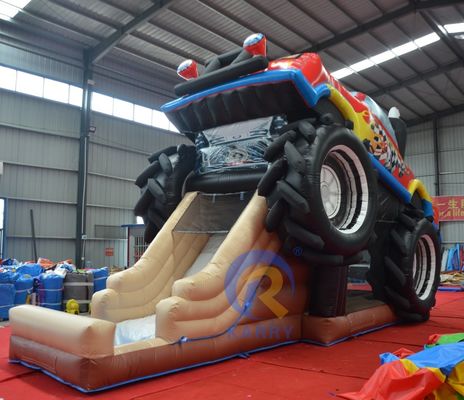 OEM Acceptabile PVC Off-road Car Race Car Trampolino Slide Combinazione Castello Elastico