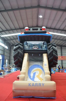 OEM Acceptabile PVC Off-road Car Race Car Trampolino Slide Combinazione Castello Elastico