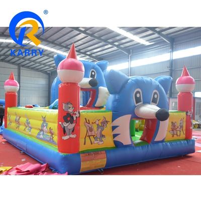 Evento commerciale attrezzature per parchi di divertimenti gonfiabili per bambini tema Tom Jerry