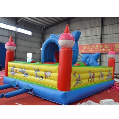 Evento commerciale attrezzature per parchi di divertimenti gonfiabili per bambini tema Tom Jerry