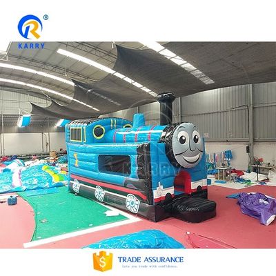 Caratteristiche Slide gonfiabile portatile all'interno del centro commerciale 2024 Cartoon Train Slide Trampoline