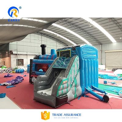 Caratteristiche Slide gonfiabile portatile all'interno del centro commerciale 2024 Cartoon Train Slide Trampoline