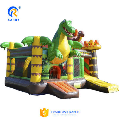 Commerciale Dinosauro Castello Terra Slide giocattolo gonfiabile Unisex Sesso Consegna via mare/aria