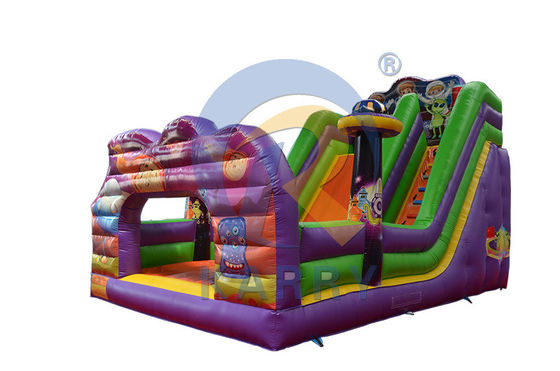 PVC Commercial Wet Dry Space Travel Slide Inflatabile Casa rimbalzata per bambini e adulti