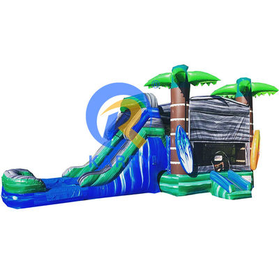 Slide acquatico unisex a doppia corsia e castello saltante