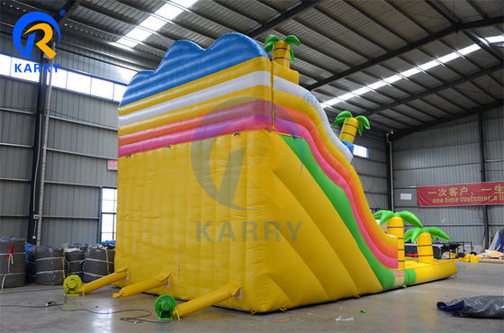 Combo Commercial Tropical Dinosaur Bounce House con scivolo