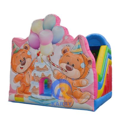 Disegno popolare orso di compleanno inflatabile buttafuori per bambini divertimento salto a eventi di festa