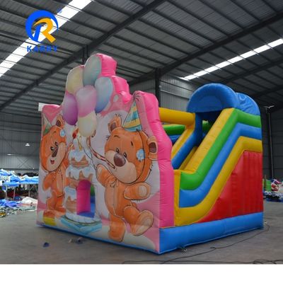 Disegno popolare orso di compleanno inflatabile buttafuori per bambini divertimento salto a eventi di festa