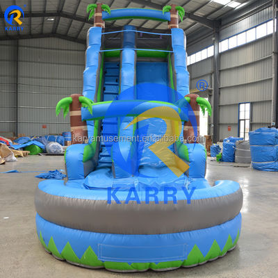 Logo Logo del cliente Una corsia larga PVC gonfiabile scivolo piscina per attrezzature per parco acquatico