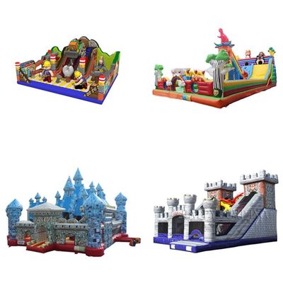 Bambini Inflatabile Castello Salta Ding dang Tema Gatto Salto Casellare Casa con scivolo