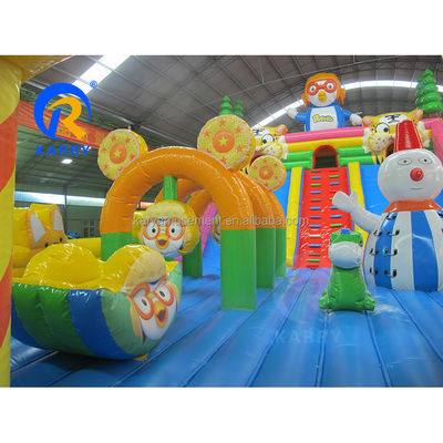 Città gonfiabile di divertimento salto castello a rimbalzo combo scivolo per capacità massima di &lt;100 kg