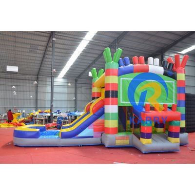 Castello gonfiabile per adulti e bambini con soffiatore